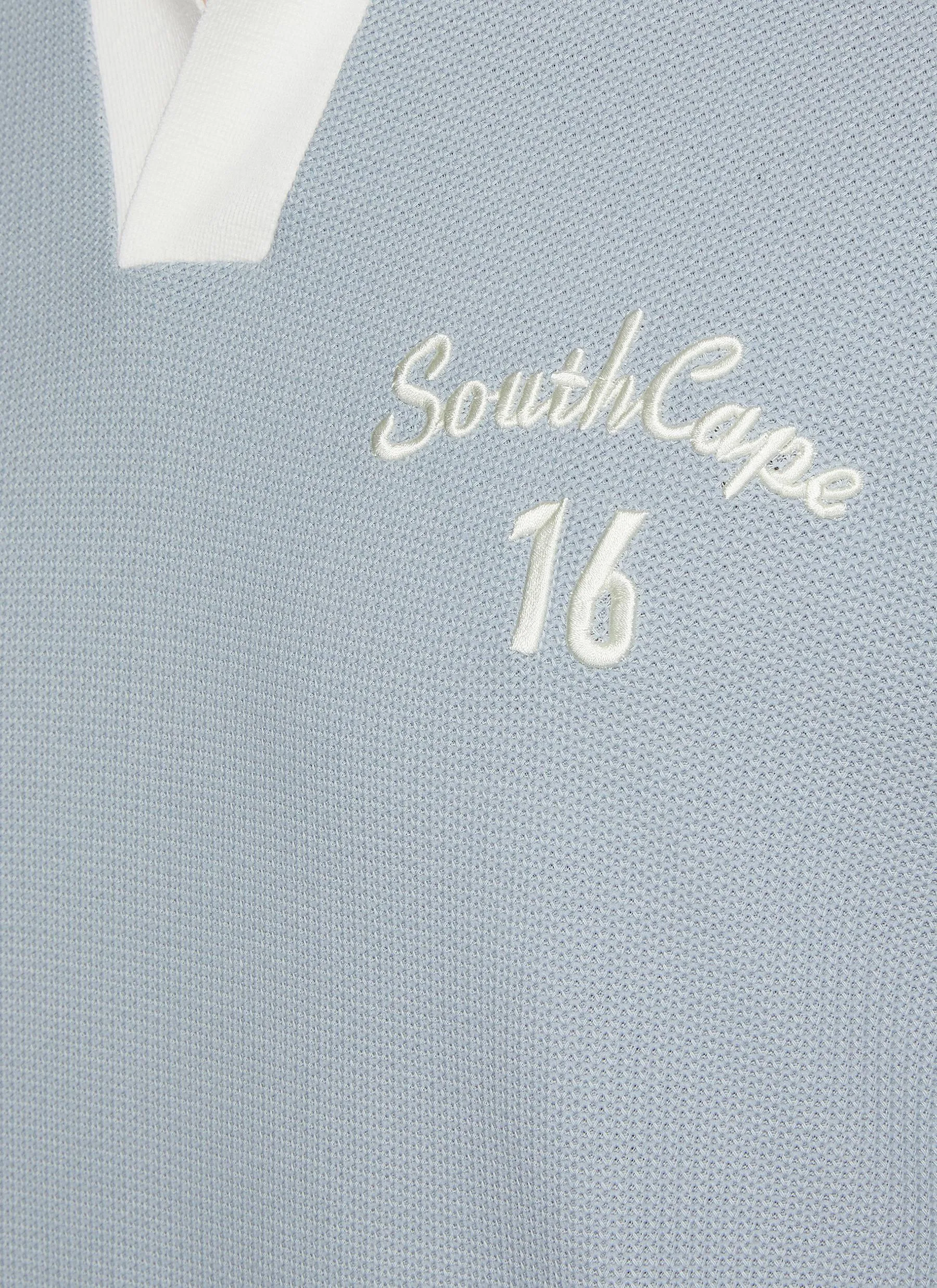 -----------SOUTHCAPE  ---- ------------ ----Logo Embroidered Polo Shirt --