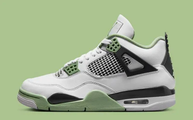 2023 wmns nike air jordan 4 retro seafoam 10-12 white oil green