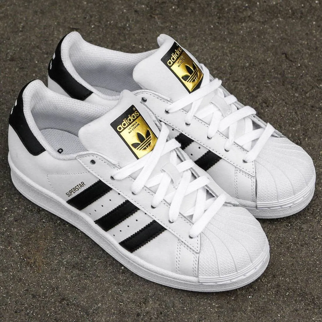 Adidas Big Kids Superstar (white / core black / running white ftw)