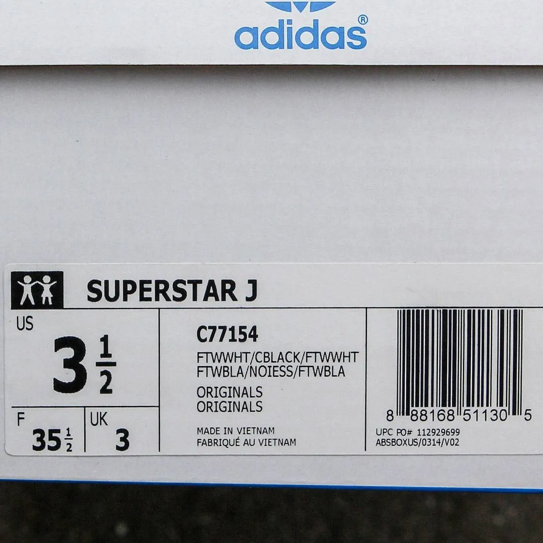 Adidas Big Kids Superstar (white / core black / running white ftw)