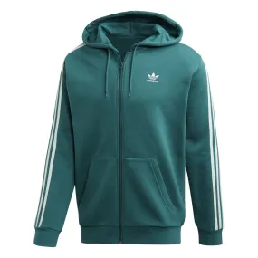 adidas Originals 3-Stripes FZ Hooded Jacket - Green