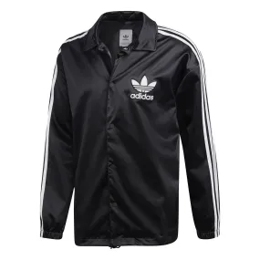 adidas Originals Satin Coach Jacket - Black