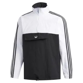 adidas Outline Half-Zip Anorak Jacket - Black & White