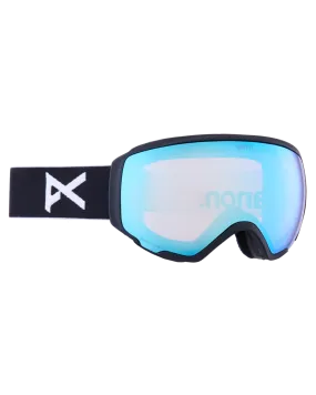 Anon WM1 Snow Goggles + Bonus Lens + MFI - Black / Perceive Variable Blue