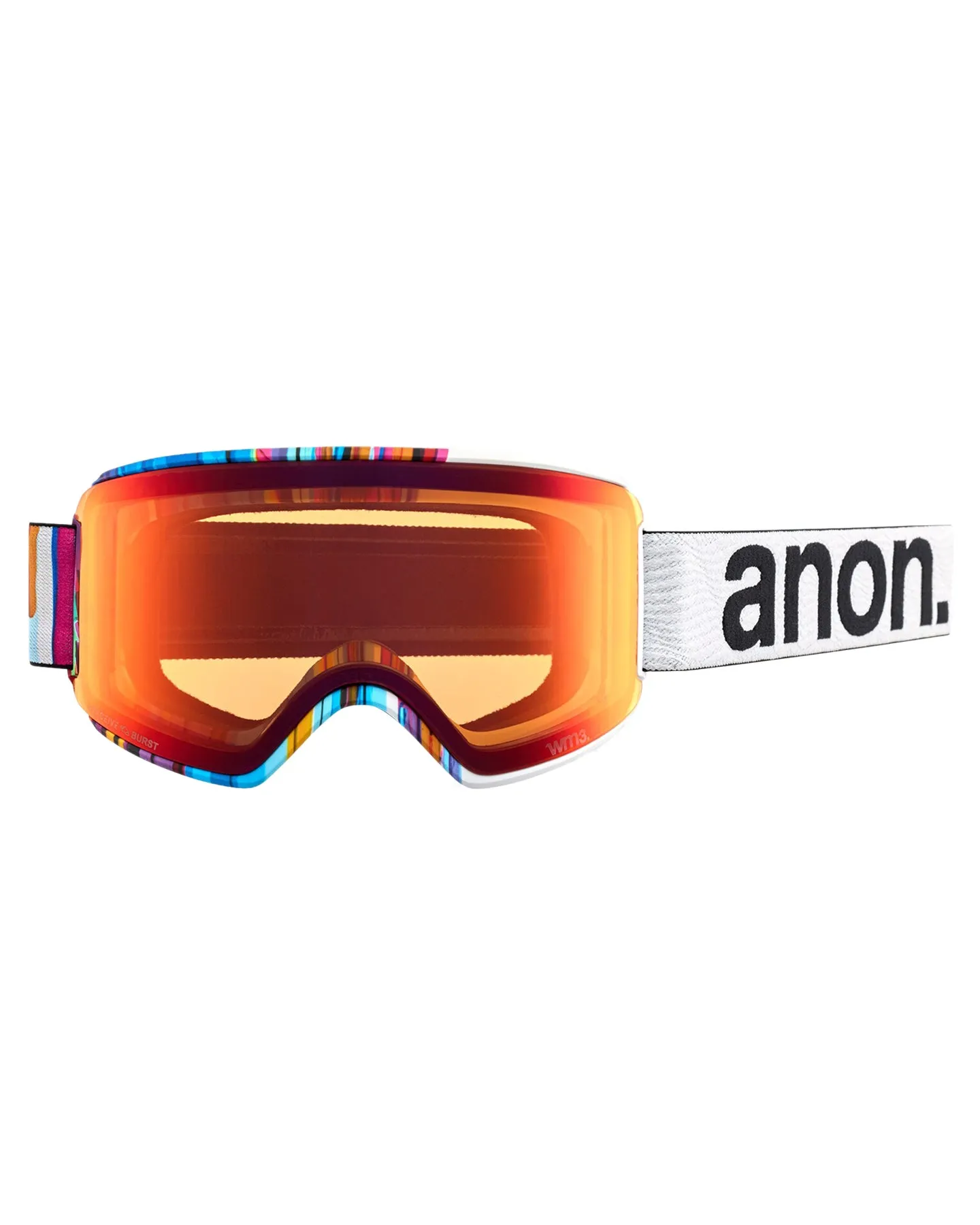 Anon Women's M3 Snow Goggles + Bonus Lens + Mfi Face Mask - Feelgood/Perceive Sunny Bronze Lens