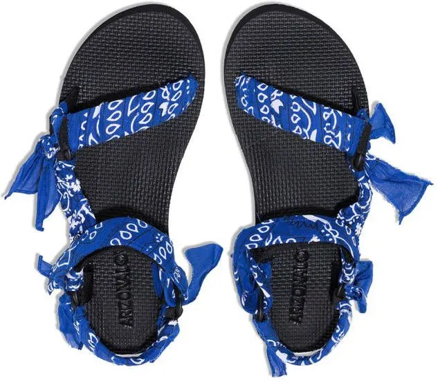 Arizona Love Trekky bandana-print sandals Blue