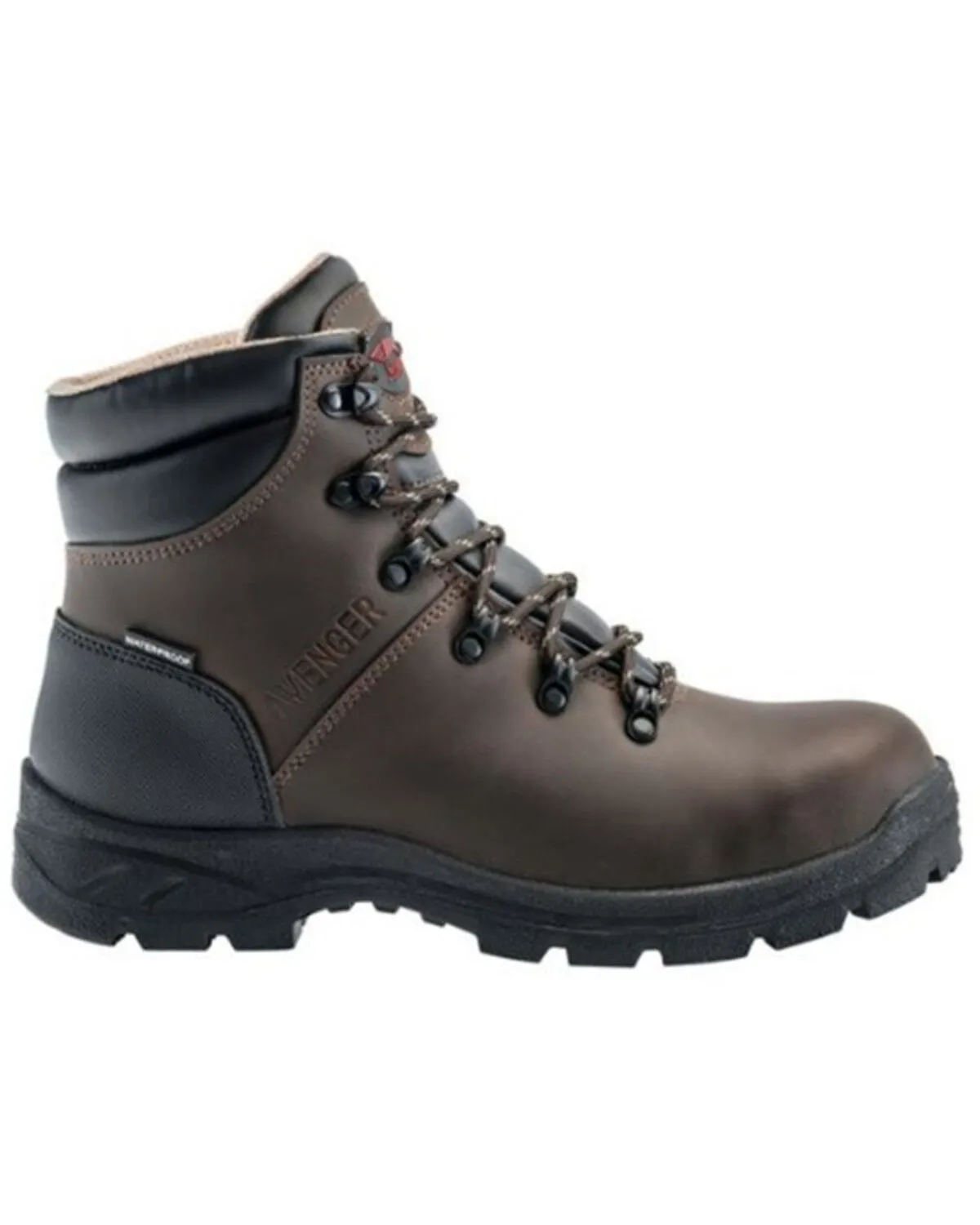 Avenger Men's 8625 Builder Mid 6" Lace-Up Waterproof Work Boot - Soft Toe