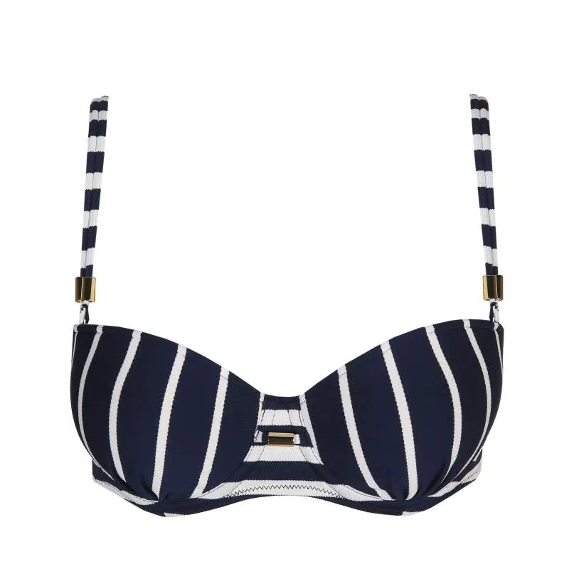 Bandeau Navy blue Bikini- Unas1 with Discounts- Bikini bandeau- Berlin