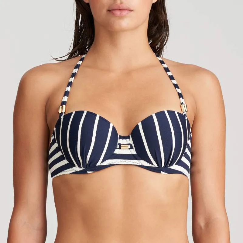 Bandeau Navy blue Bikini- Unas1 with Discounts- Bikini bandeau- Berlin