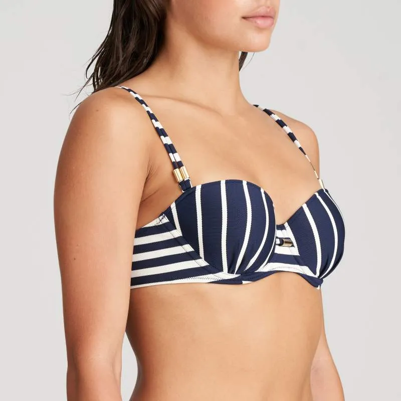 Bandeau Navy blue Bikini- Unas1 with Discounts- Bikini bandeau- Berlin