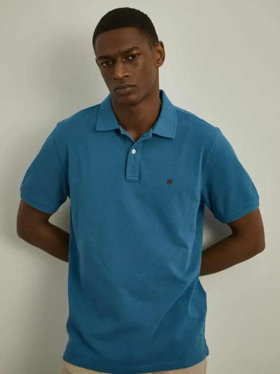 Basic regular fit polo shirt