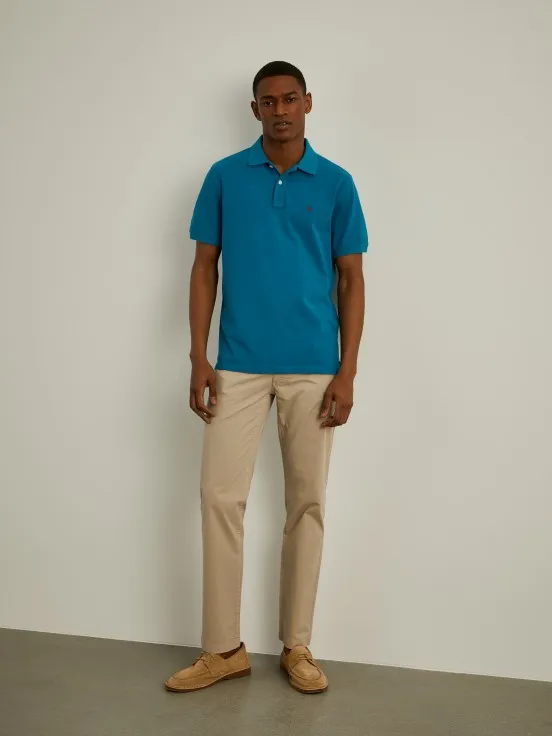 Basic regular fit polo shirt