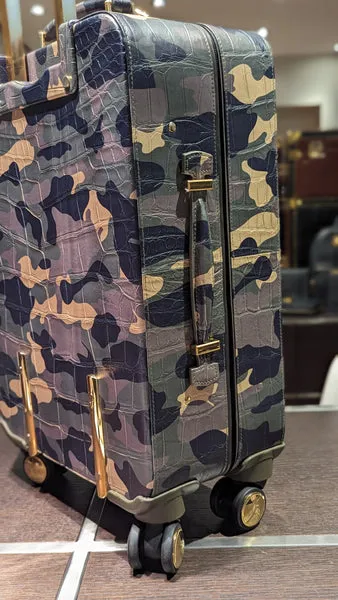 Bespoke Cabin Suitcase - Camouflage Crocodile