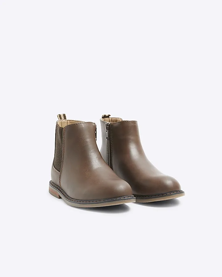 Boys Brown Chelsea Boot