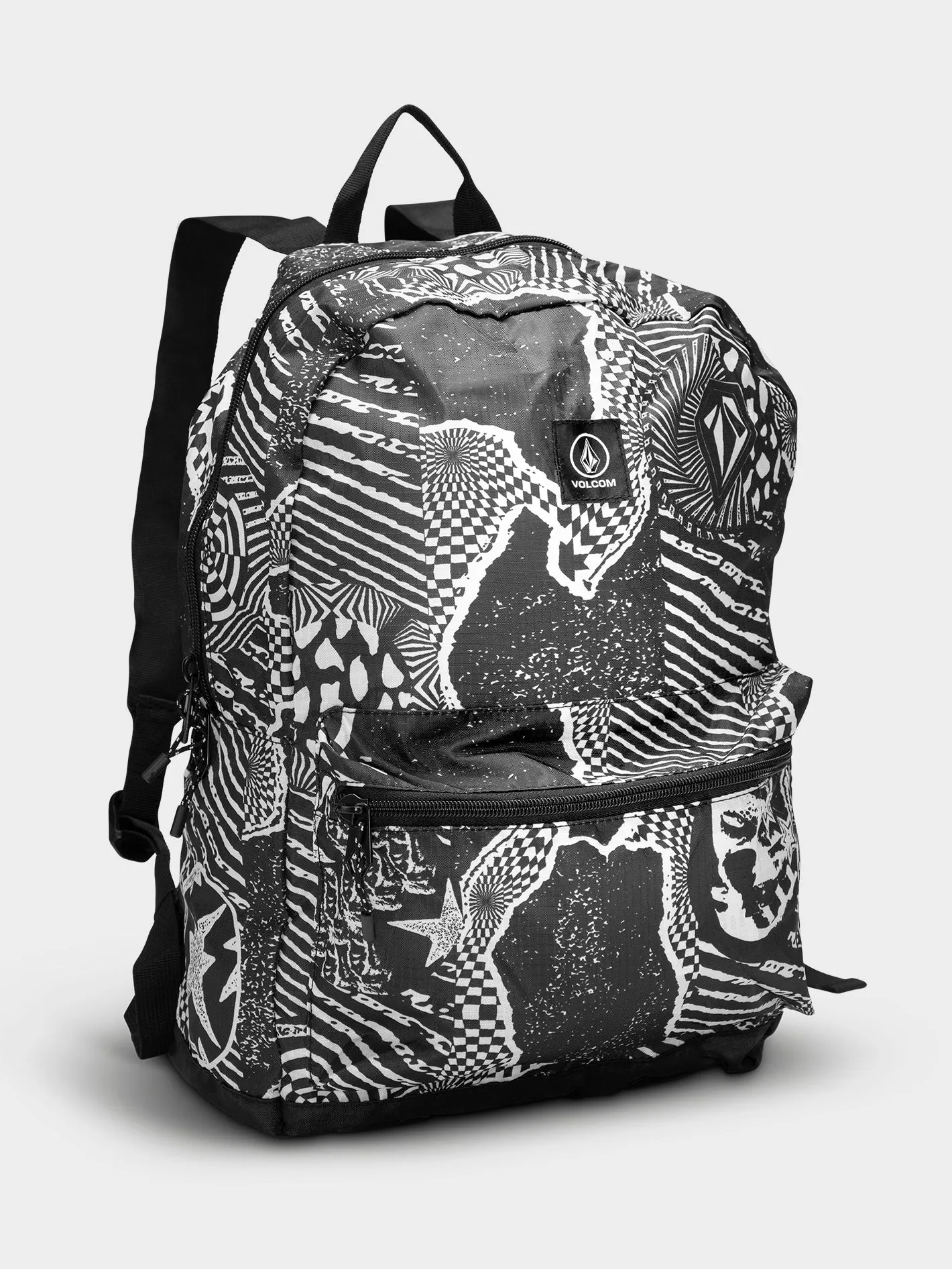 Bt Packable Backpack - Black White