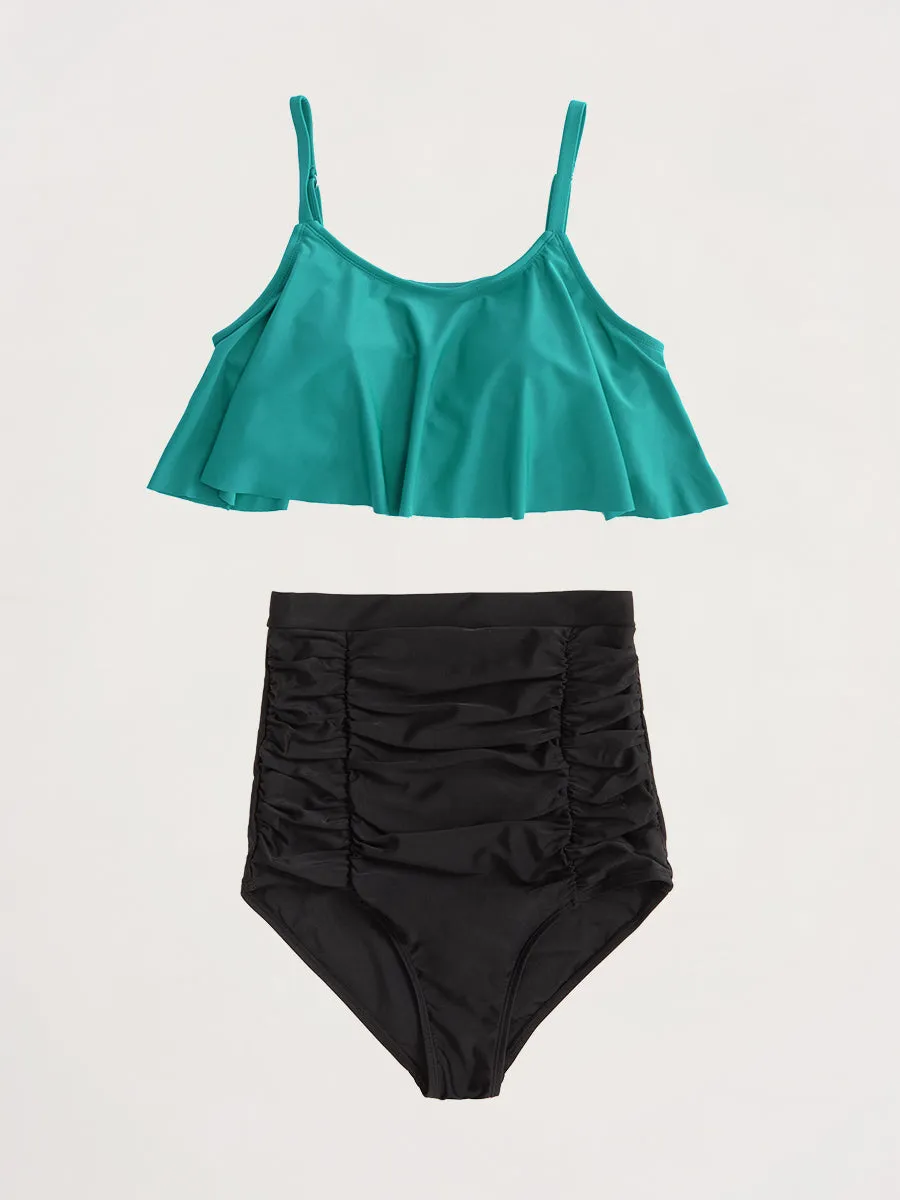 Bundle Shapermint Essentials - 1 Bikini Bottom + 1 Ruffled Bikini Top