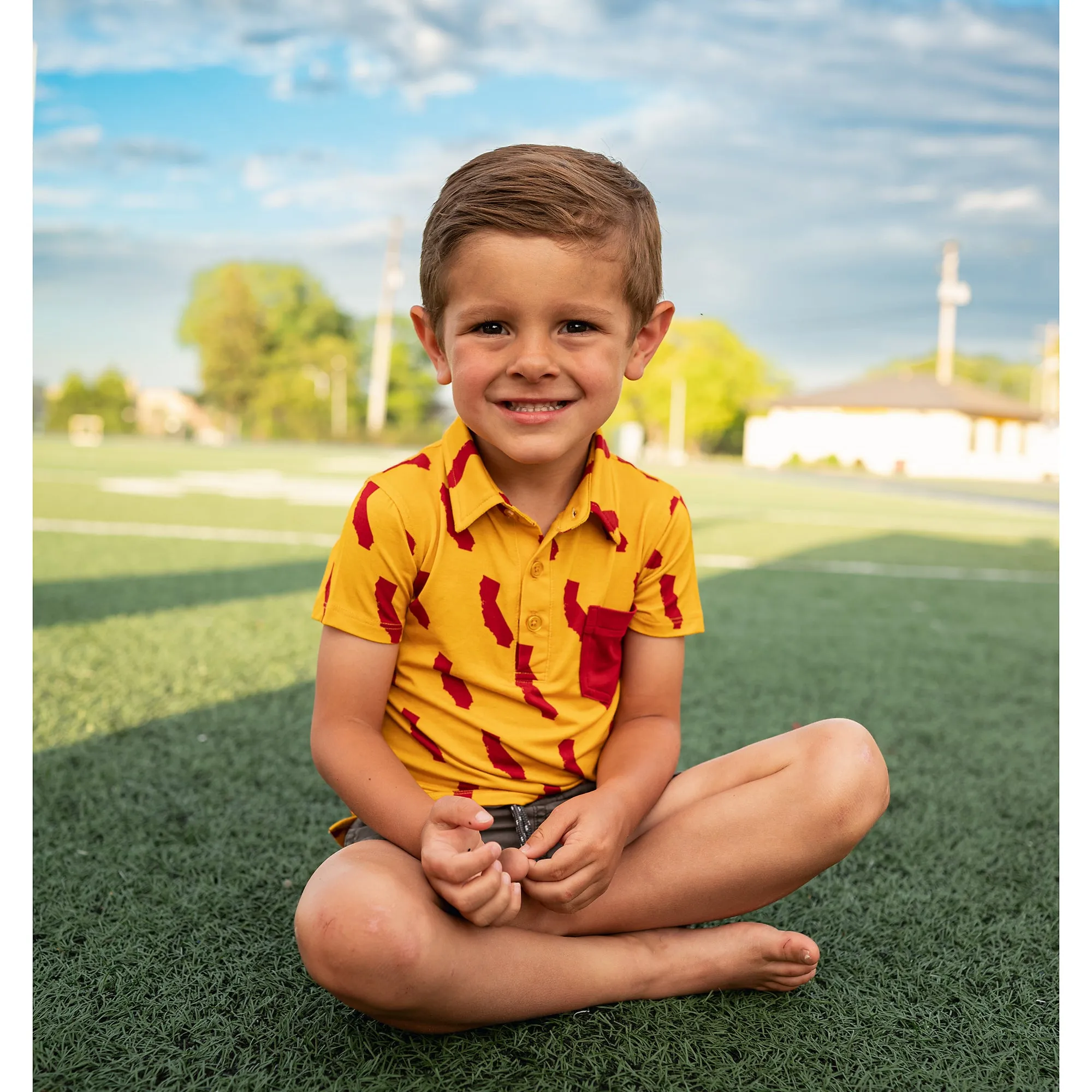 California Gold & Cardinal POLO SHIRT