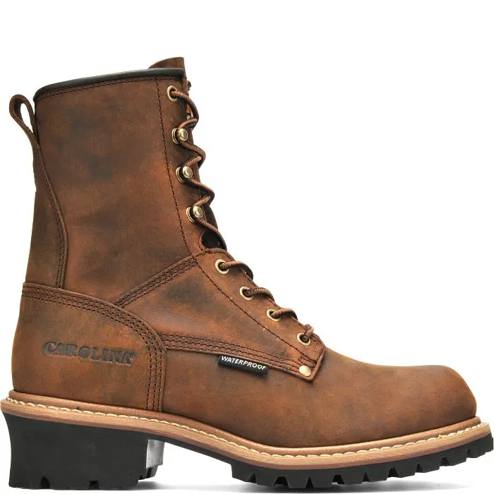 Carolina Men's Elm 8 Waterproof Leather Logger Boot