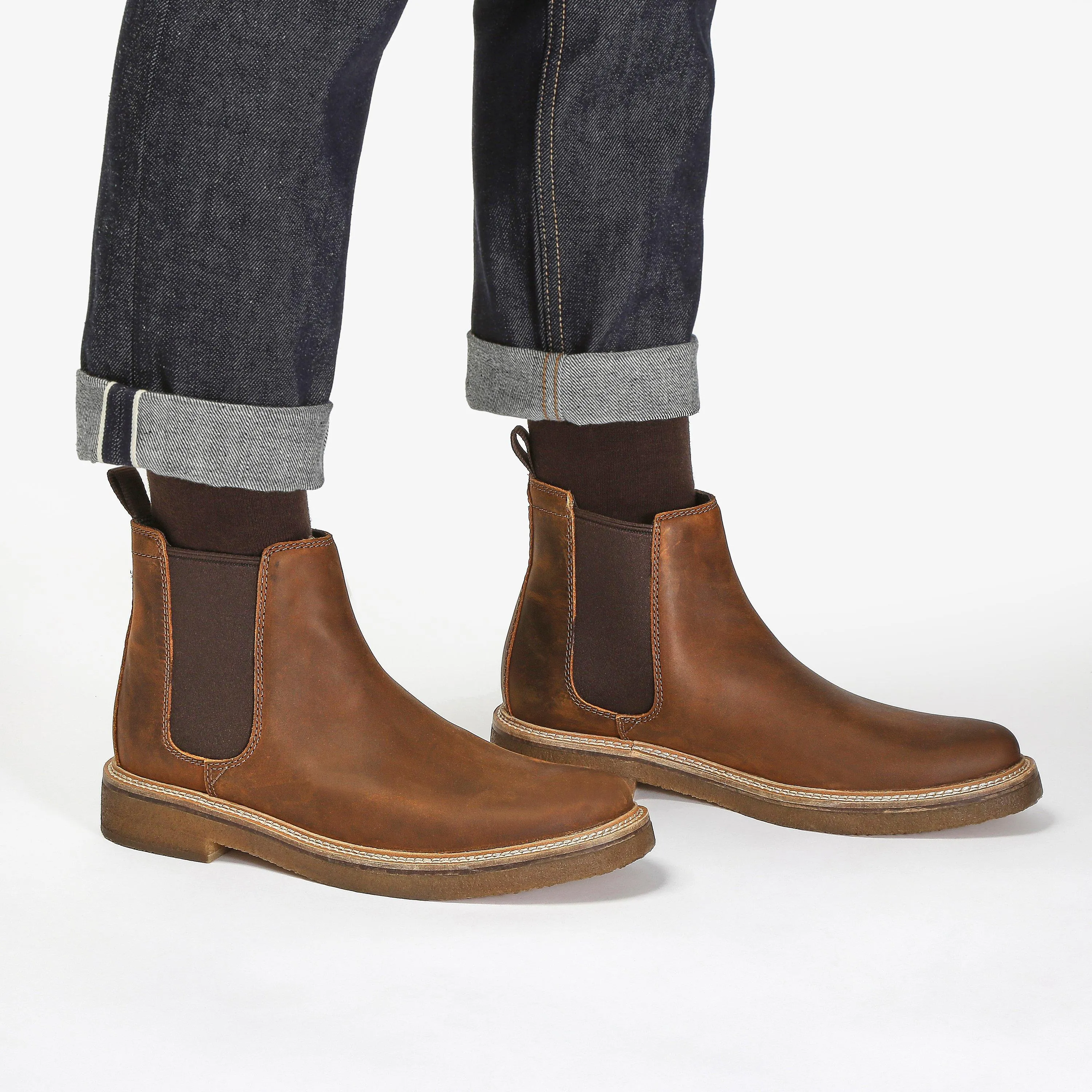 Clarkdale Easy Chelsea Boot Beeswax Leather