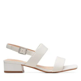 CLARKS | SANDALIAS CON TIRAS MUJER | SEREN STRAP WHITE | BLANCO