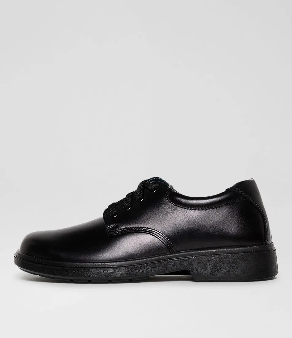 CLARKS Daytona Snr D Blk Leathr