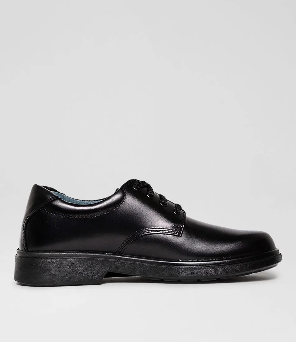 CLARKS Daytona Snr D Blk Leathr