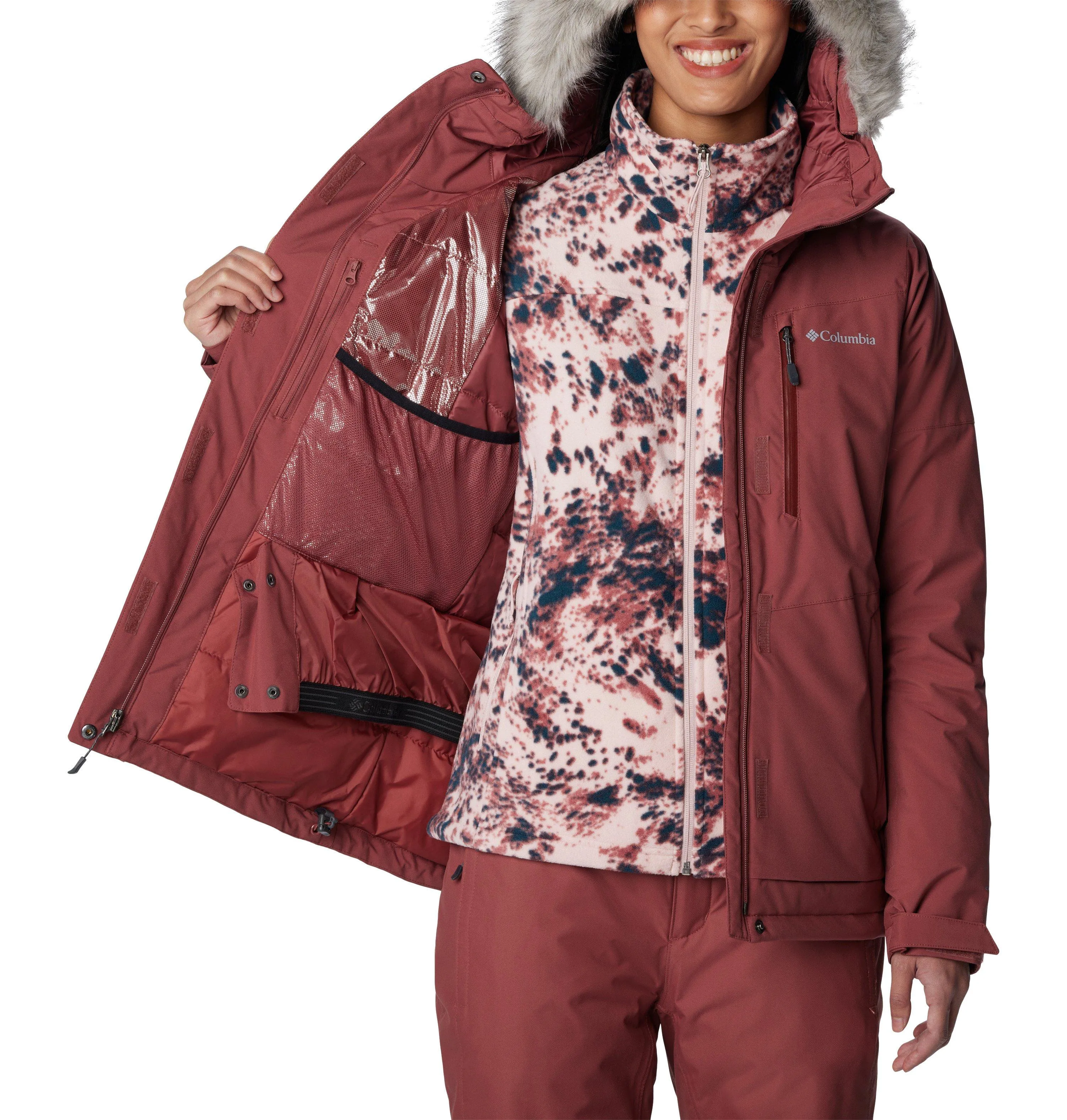 Columbia Women's Ava Alpine Waterproof Ski Jacket - Red | George Fisher