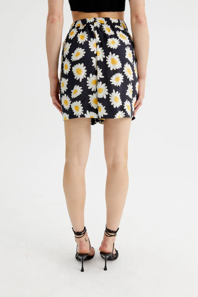 Daisy Print Shorts