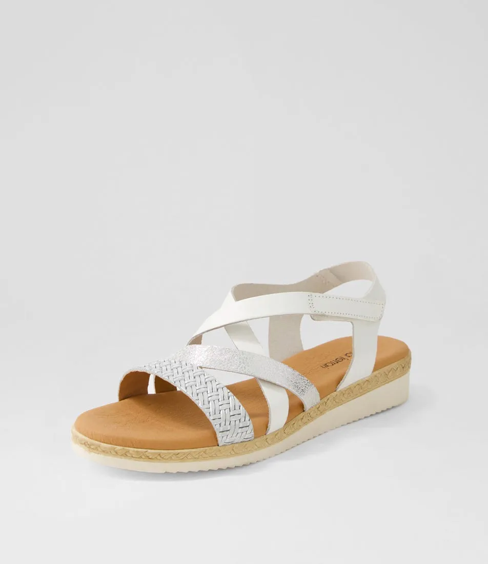 DIANA FERRARI Andreina White Multi Sandals