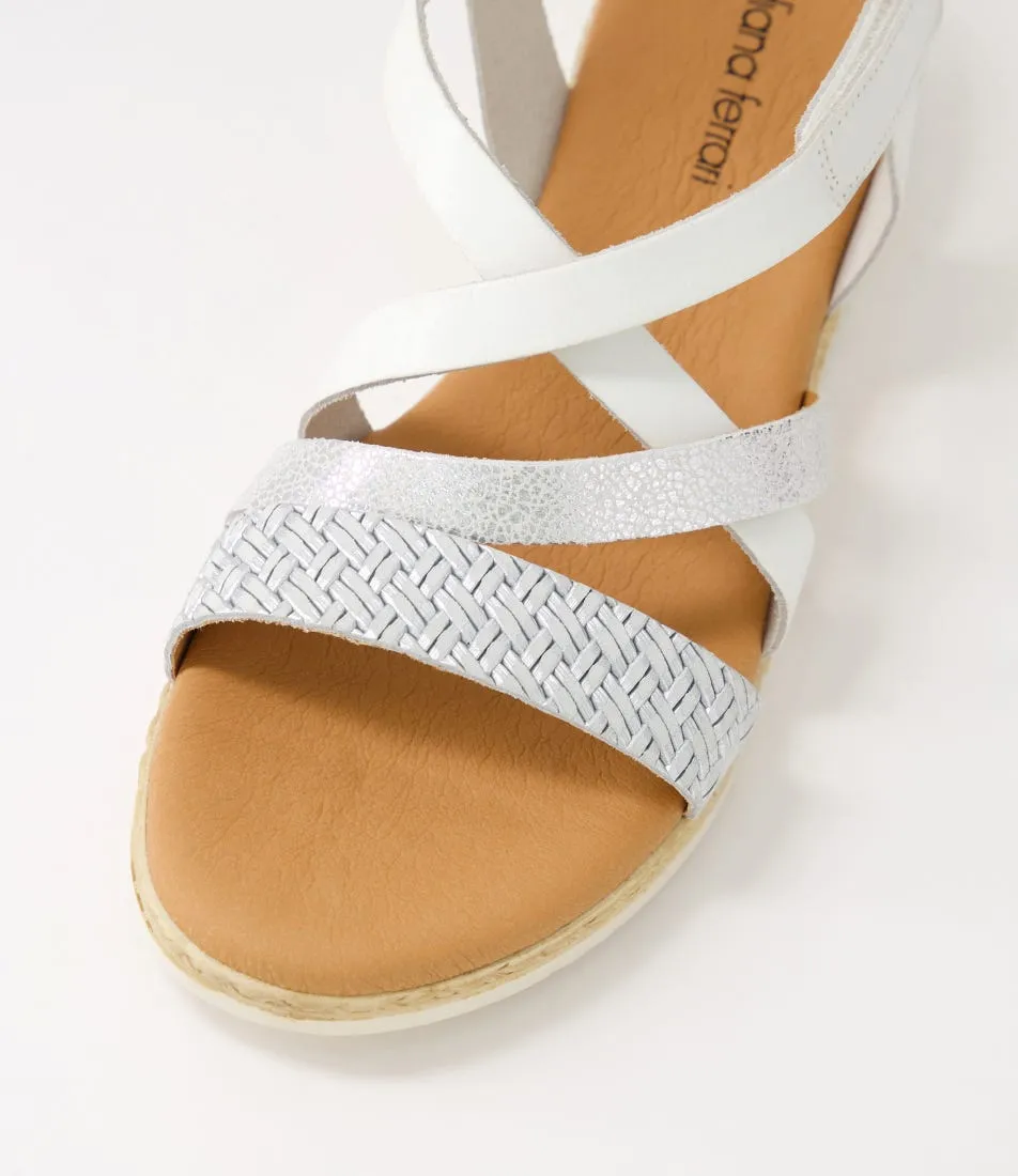 DIANA FERRARI Andreina White Multi Sandals