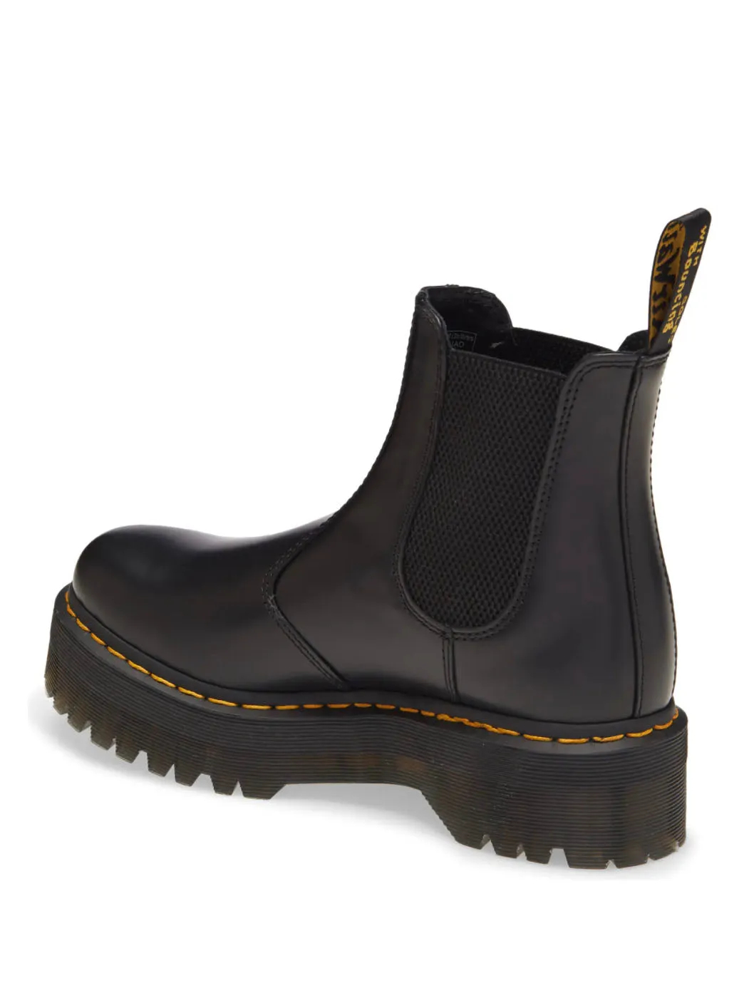 Dr. Martens 2976 Polished Smooth Chelsea Quad Boot in Black