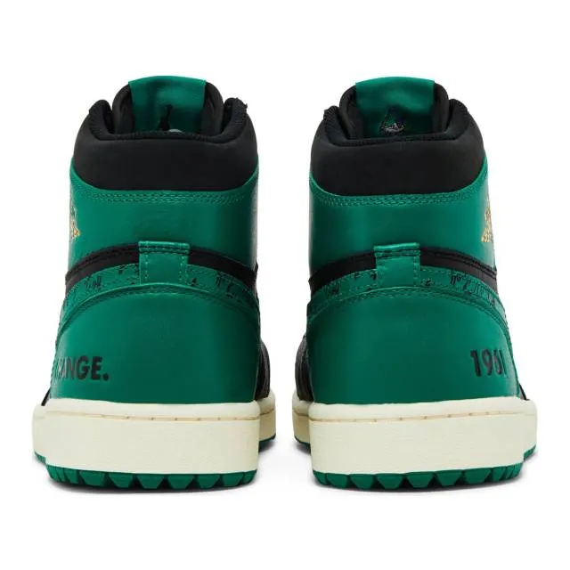 Eastside golf x nike air jordan 1 high golf (1961/ black/ malachite/ metallic gold/ white) men us 8-