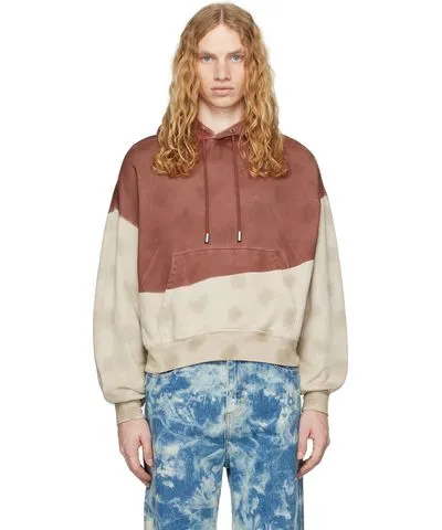 Eckhaus Latta Red & Beige Mars Hoodie