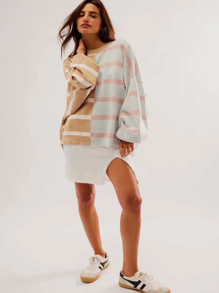 Free People Uptown Stripe Pullover