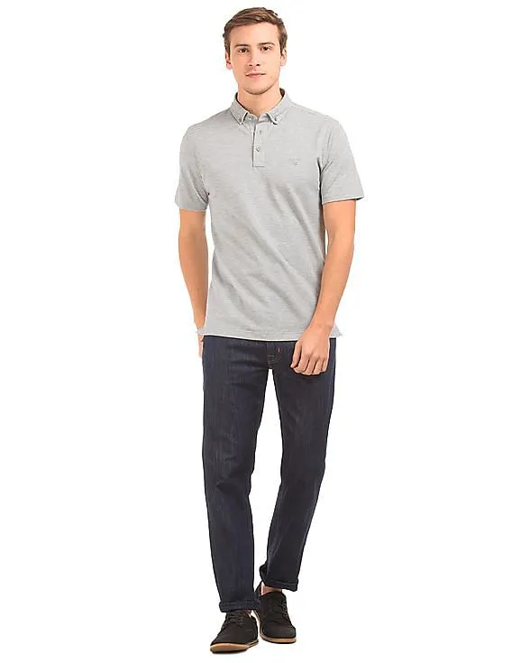 Gant Heathered Cotton Polo Shirt