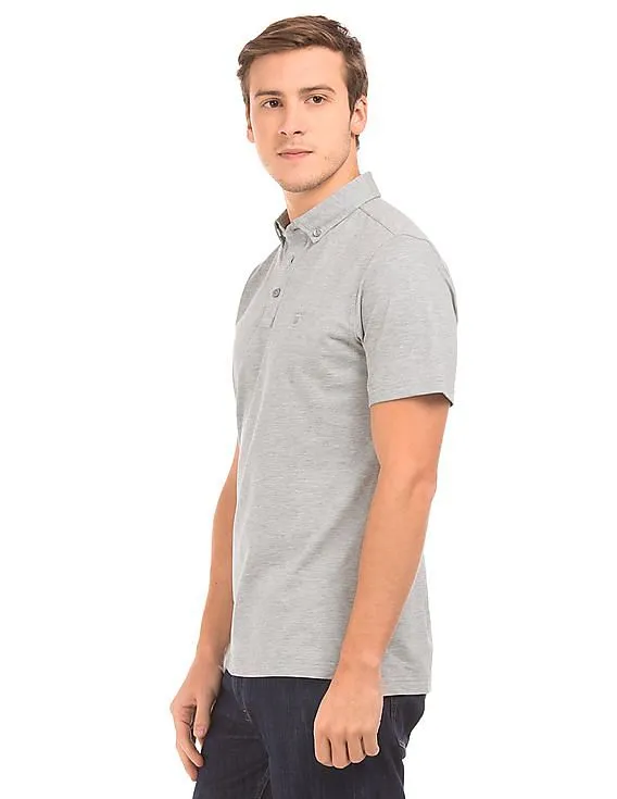 Gant Heathered Cotton Polo Shirt