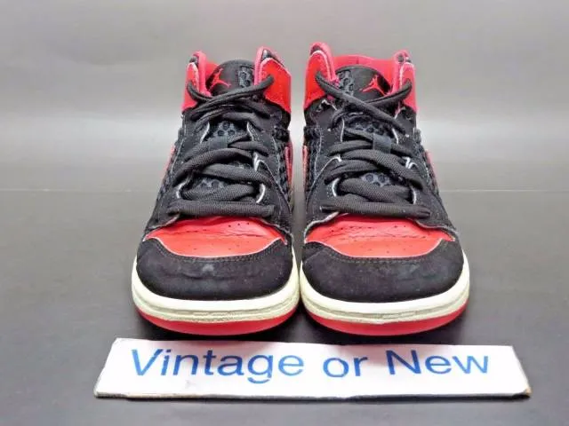 Girls Nike Air Jordan I 1 Phat Black Siren Red White PS ...