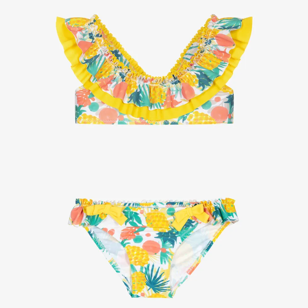 Girls Yellow Fruit Bikini