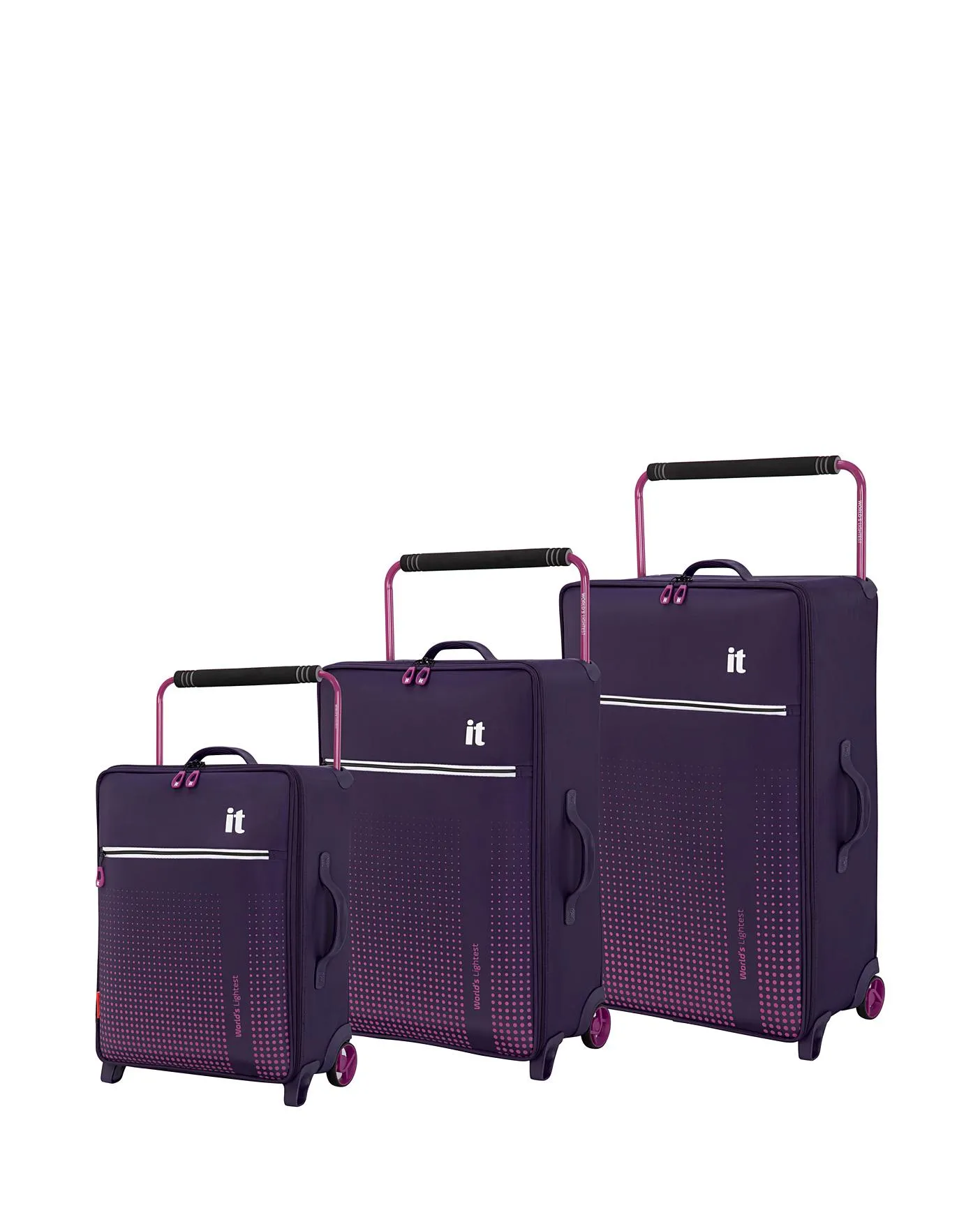 IT Luggage World's Lightest Vitalize Gothic Grape Suitcase Range