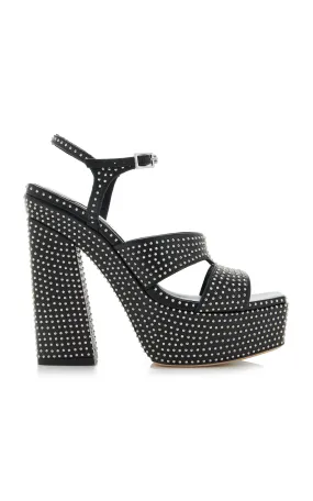 Jimmy Choo Ellison Studded Leather Platform Sandals