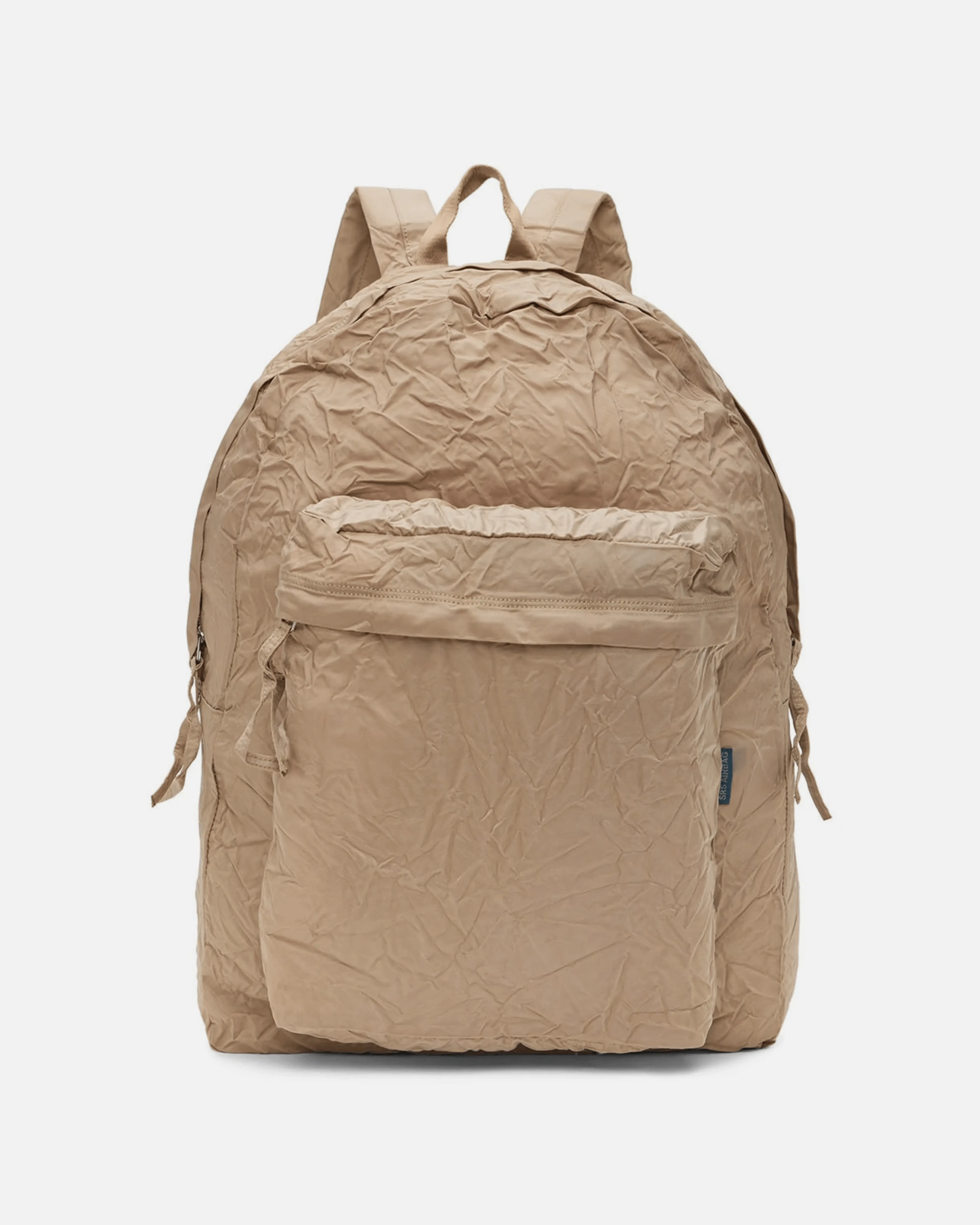 KANGHYUK Airbag Embossed Backpack in Dark Beige