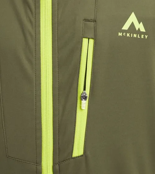 McKINLEY Ciamarello M men's jacket water-repellent softshell jacket with VENTMAX technology 421798 840 olive green