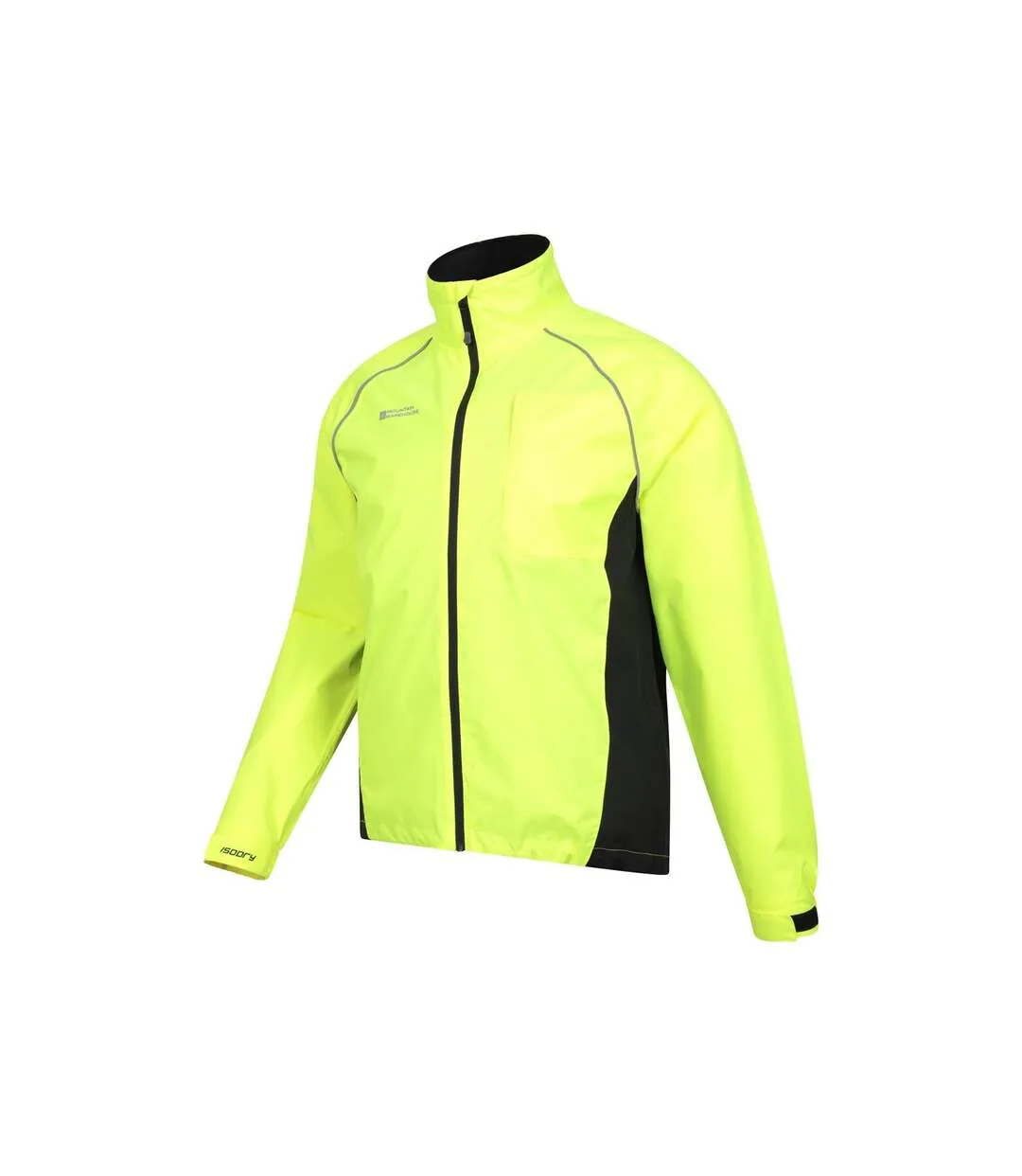 Mens adrenaline ii waterproof jacket yellow Mountain Warehouse