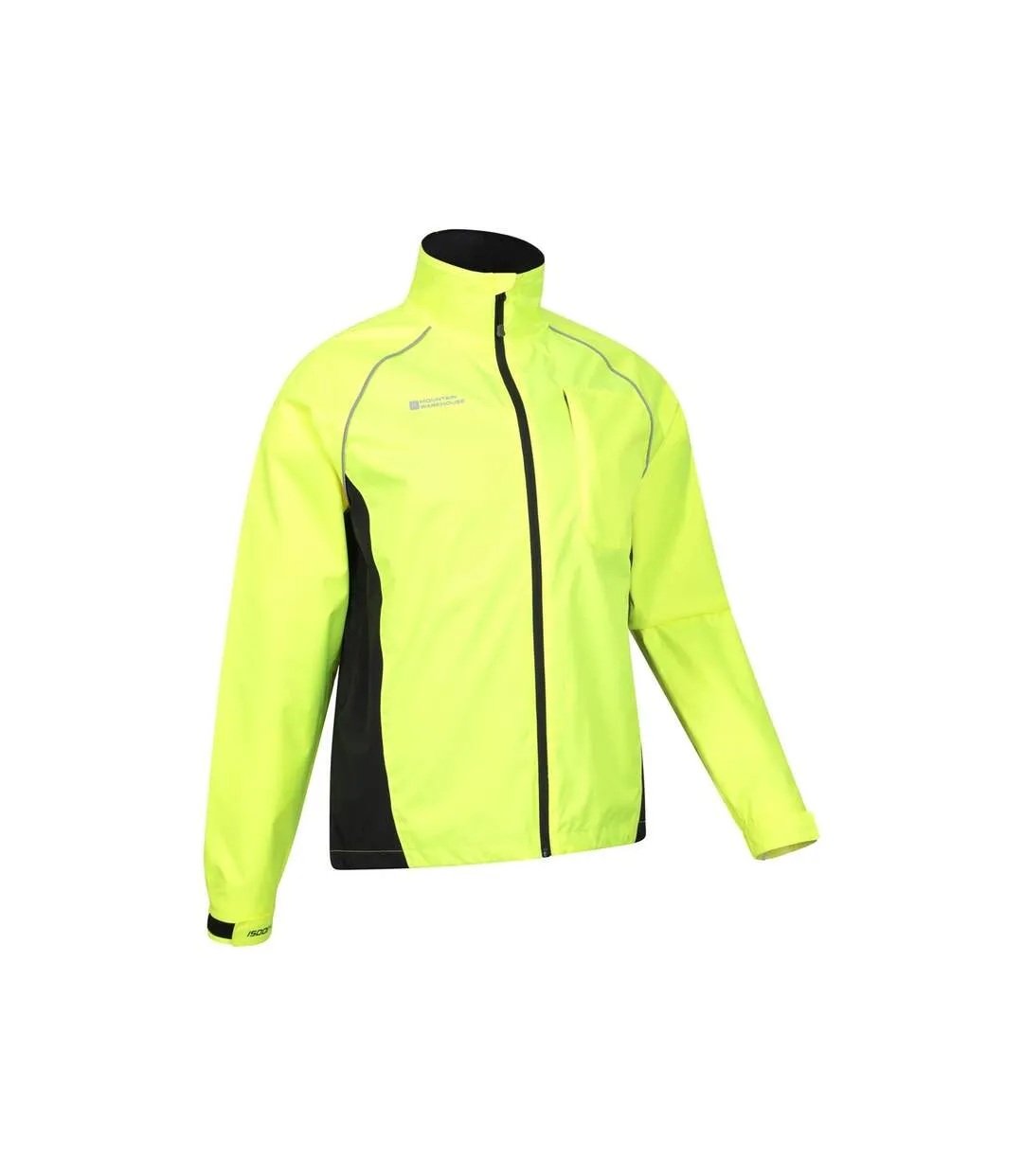 Mens adrenaline ii waterproof jacket yellow Mountain Warehouse