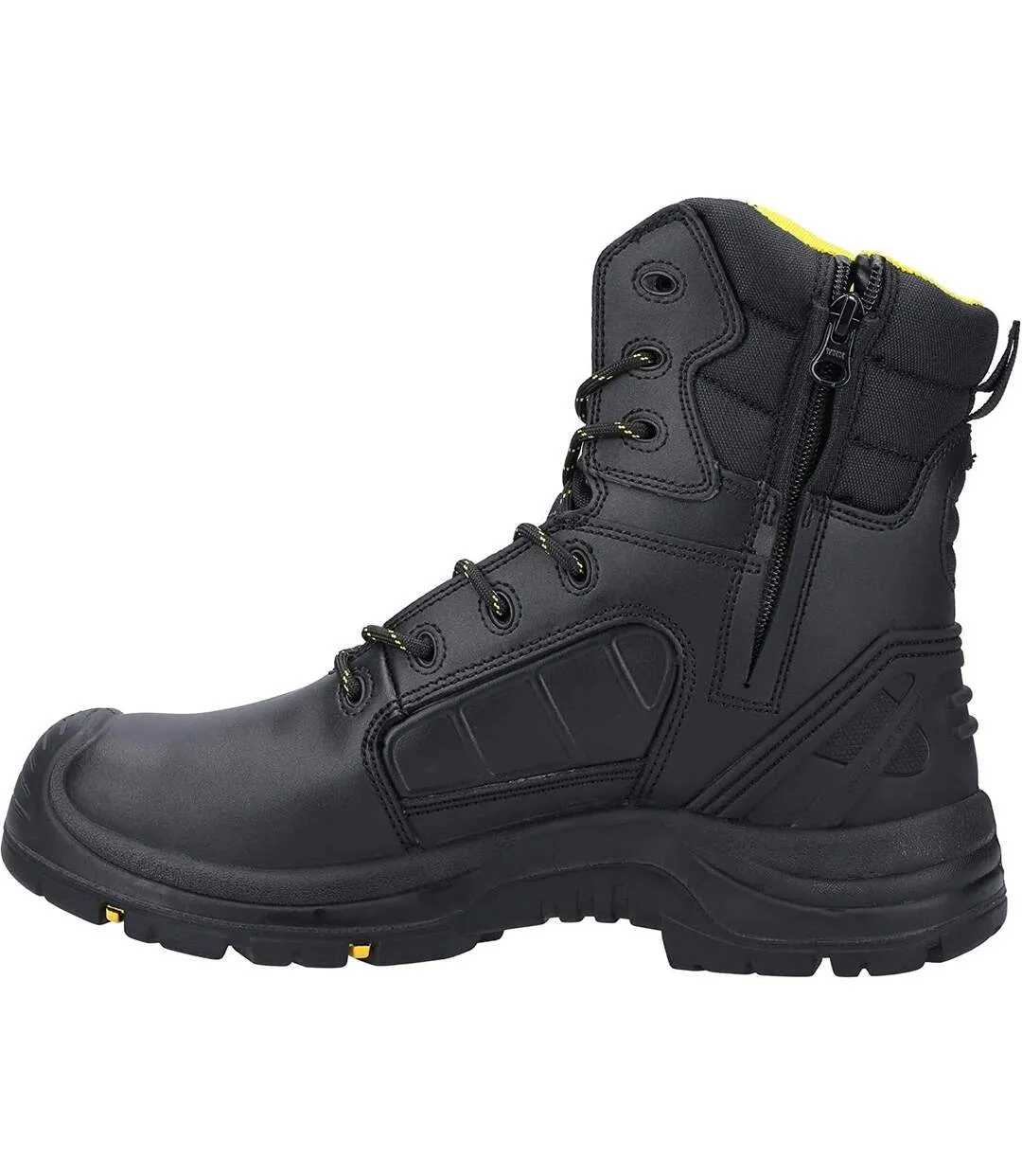 Mens berwyn waterproof leather safety boot black Amblers