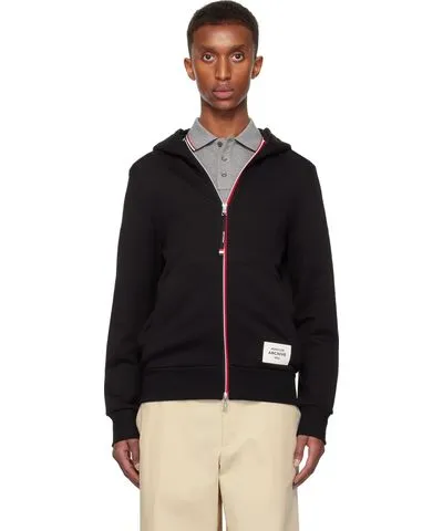 Moncler Black Zip-Up Hoodie