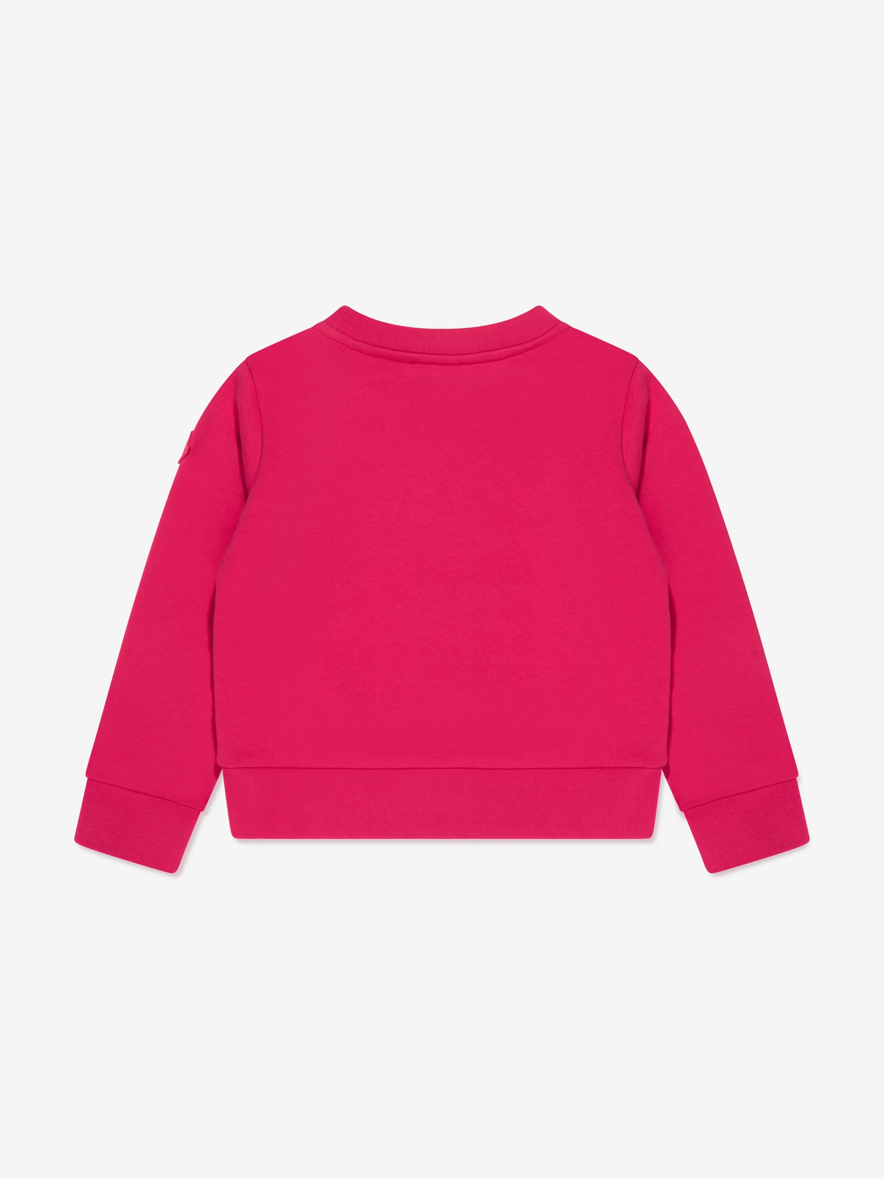 Moncler Enfant Girls Graphic Print Sweatshirt in Pink