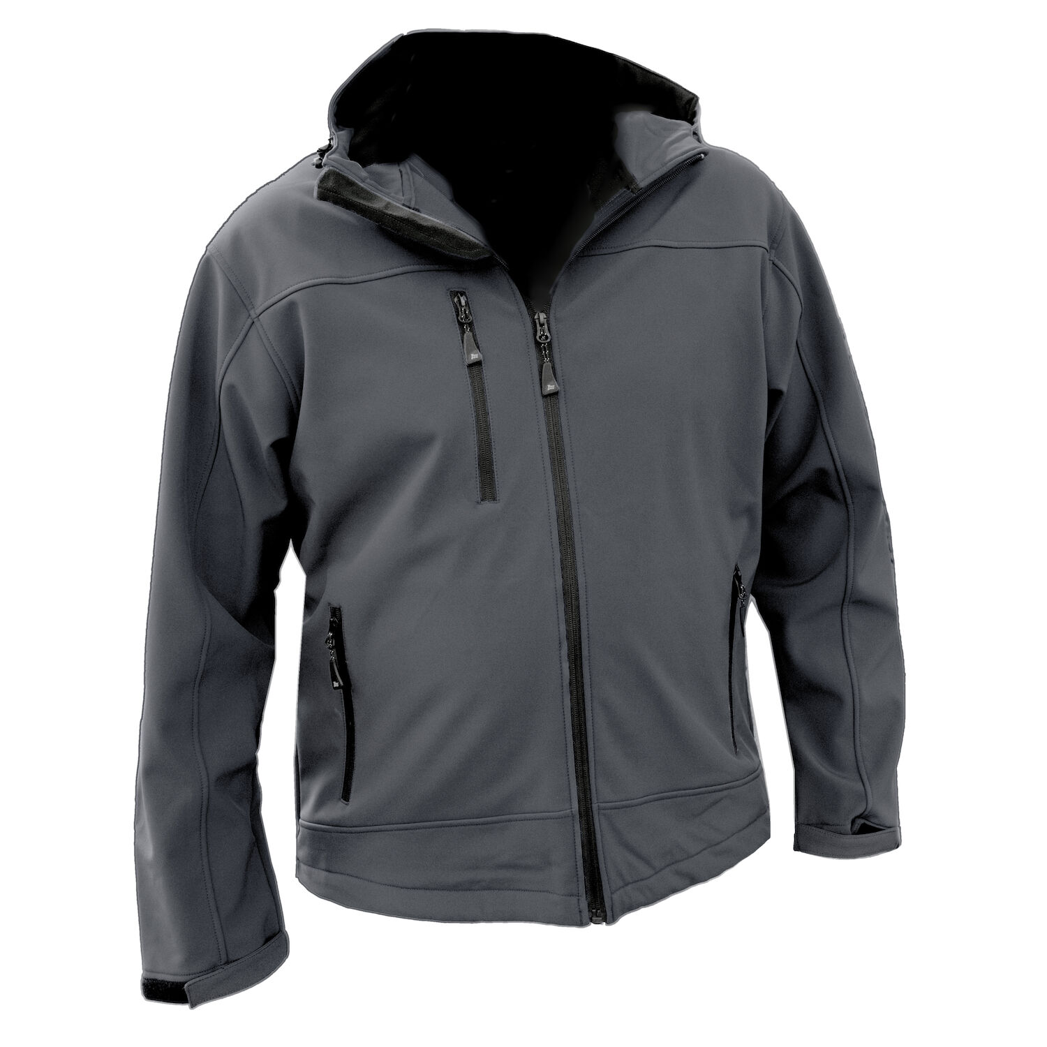 Mossi Men's X3 Softshell Hooded Jacket in Gray