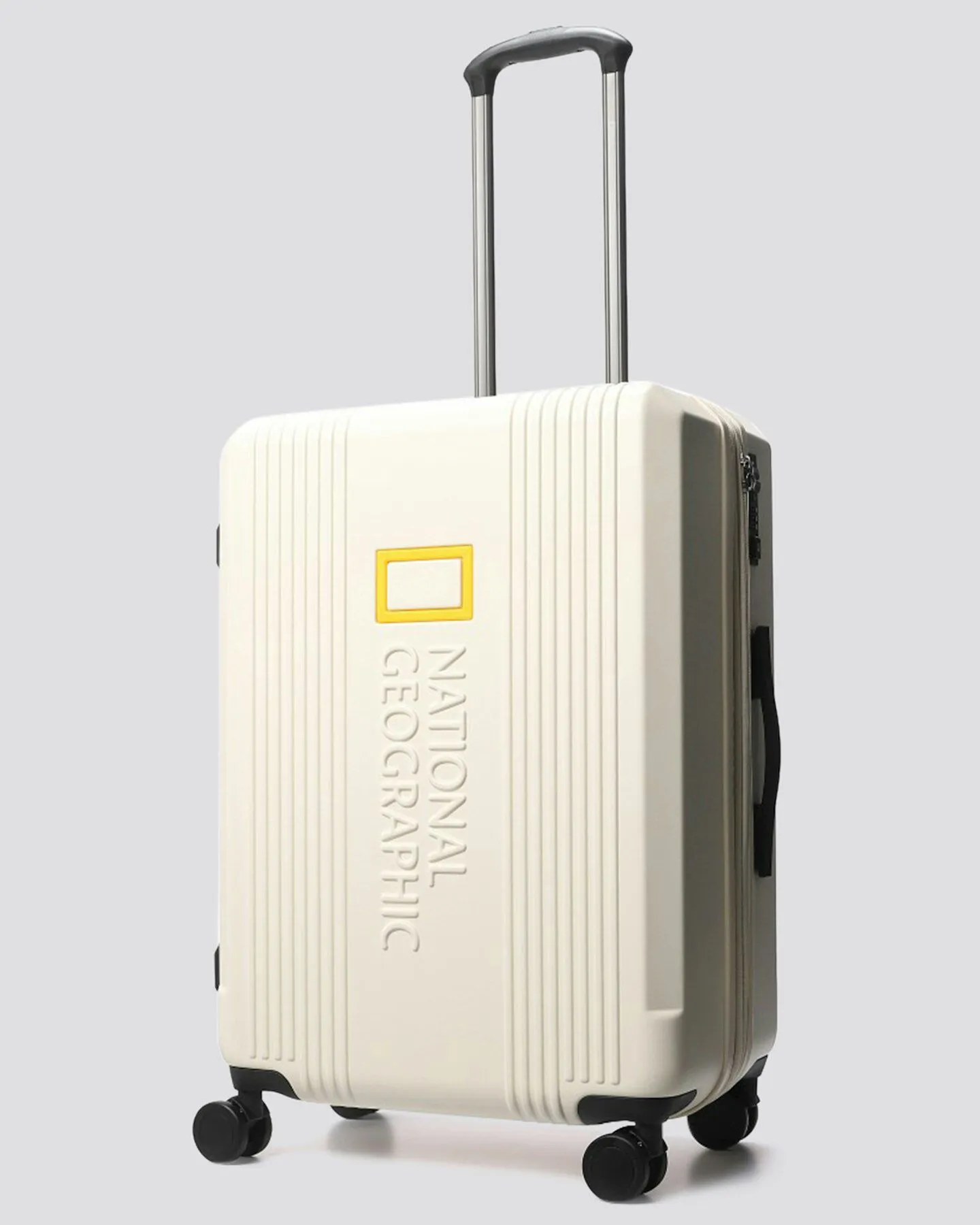 National Geographic 24 Inch Hard Shell Maple Medium Suitcase - Ivory | SurfStitch