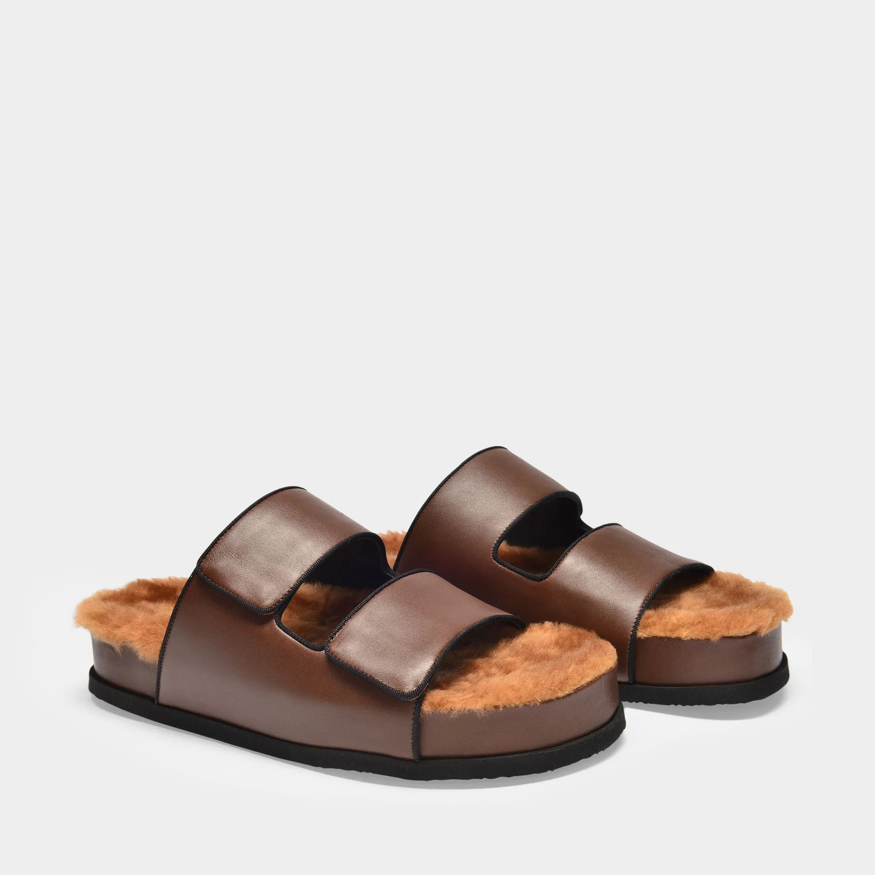 Neous  Dombai Sherling Sandals in Brown Leather